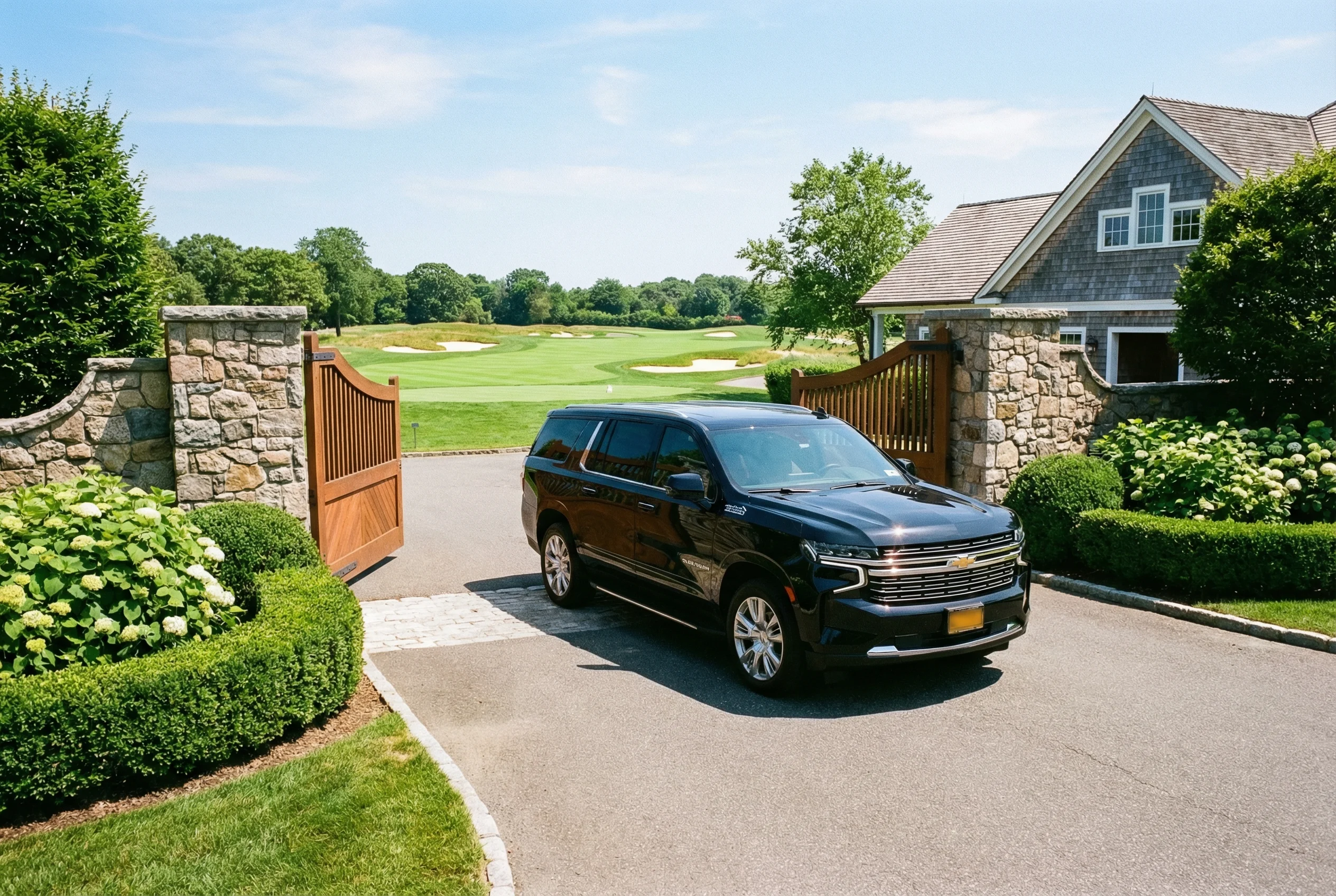Golf course transportation service in the Hamptons